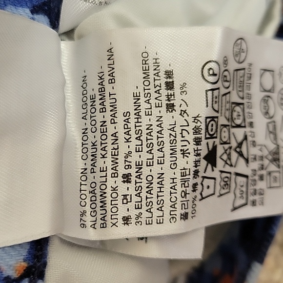 Levi's 524 Too Super Low Floral Jeans Women's Sz 7 28 X 32 5 Pocket - Picture 5 of 5